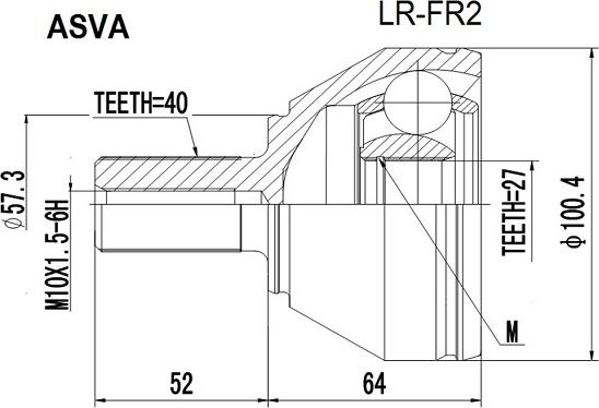 ASVA LR-FR2 - Birləşmə dəsti, ötürücü val furqanavto.az