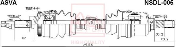 ASVA NSDL-005 - Sürücü mili furqanavto.az