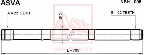 ASVA NSH-006 - Sürücü mili furqanavto.az