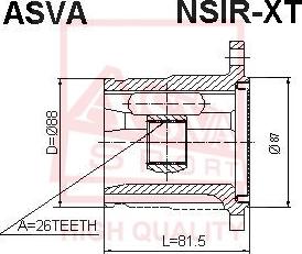 ASVA NSIR-XT - Birləşmə dəsti, ötürücü val furqanavto.az