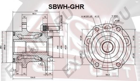 ASVA SBWH-GHR - Təkər Qovşağı furqanavto.az