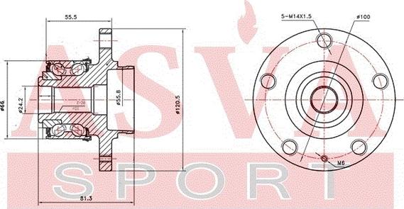 ASVA SKWH-6YMF - Təkər Qovşağı furqanavto.az