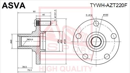 ASVA TYWH-AZT220F - Təkər Qovşağı furqanavto.az