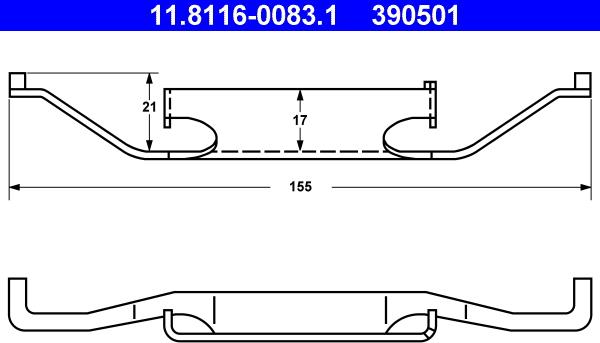 ATE 11.8116-0083.1 - Bulaq, əyləc kaliperi furqanavto.az