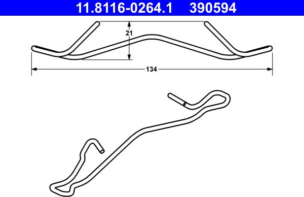 ATE 11.8116-0264.1 - Bulaq, əyləc kaliperi furqanavto.az