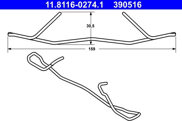 ATE 11.8116-0274.1 - Bulaq, əyləc kaliperi furqanavto.az