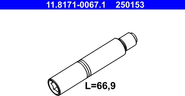 ATE 11.8171-0067.1 - Bələdçi Bolt, əyləc kaliperi furqanavto.az