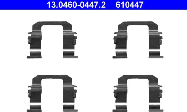 ATE 13.0460-0447.2 - Disk əyləc pedləri üçün aksesuar dəsti www.furqanavto.az