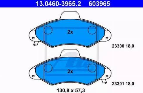 Alpha Brakes HKP-FR-018 - Əyləc altlığı dəsti, əyləc diski furqanavto.az