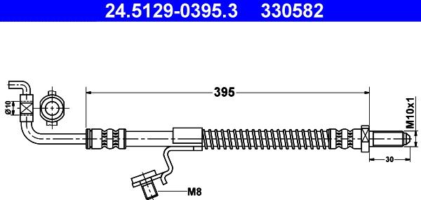 ATE 24.5129-0395.3 - Əyləc şlanqı furqanavto.az