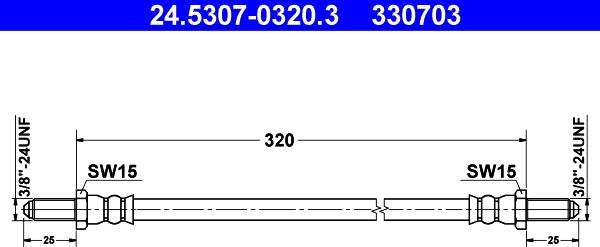 ATE 24.5307-0320.3 - Əyləc şlanqı furqanavto.az