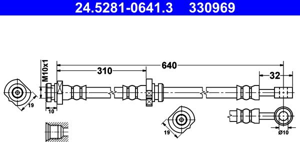 ATE 24.5281-0641.3 - Əyləc şlanqı furqanavto.az