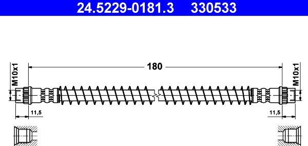 ATE 24.5229-0181.3 - Əyləc şlanqı furqanavto.az