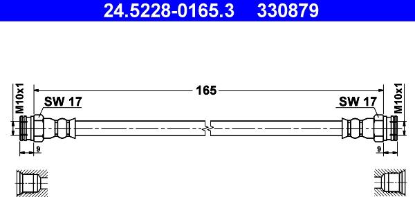 ATE 24.5228-0165.3 - Əyləc şlanqı furqanavto.az