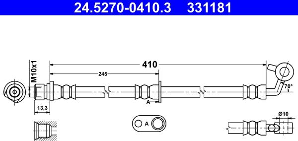 ATE 24.5270-0410.3 - Əyləc şlanqı furqanavto.az