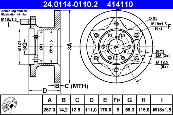 ATE 24.0114-0110.2 - Əyləc Diski furqanavto.az