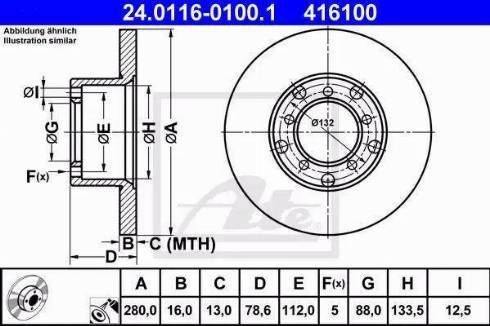 Alpha Brakes HTP-ME-004 - Əyləc Diski furqanavto.az