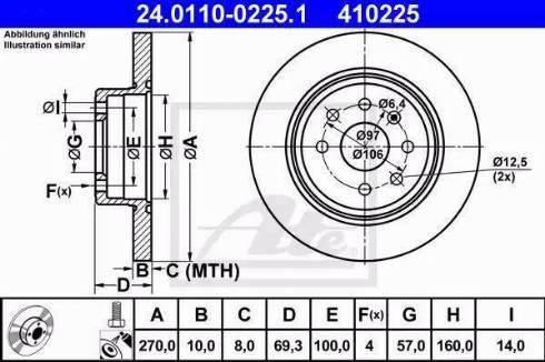 Alpha Brakes HTT-PL-008 - Əyləc Diski furqanavto.az