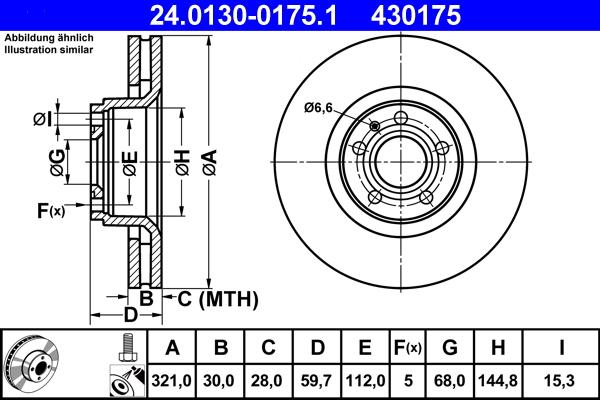 ATE 24.0130-0175.1 - Əyləc Diski furqanavto.az