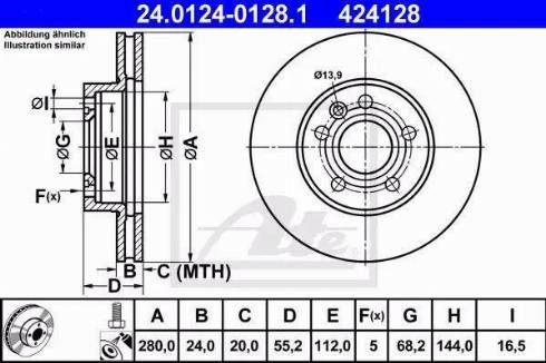 Alpha Brakes HTP-VW-005 - Əyləc Diski furqanavto.az