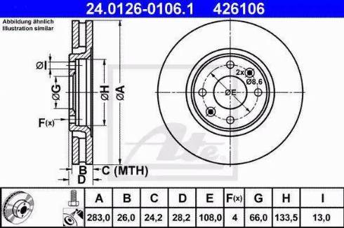 Alpha Brakes HTP-PE-008 - Əyləc Diski furqanavto.az