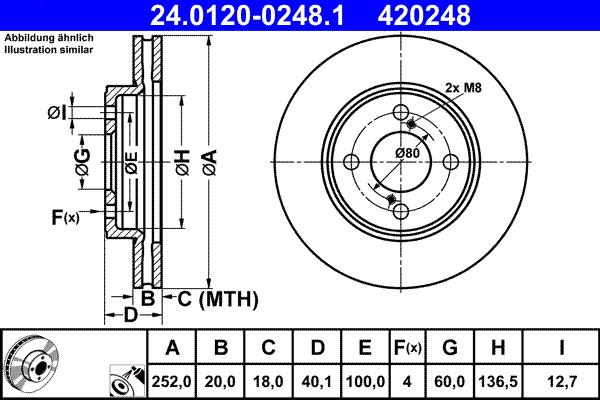 ATE 24.0120-0248.1 - Əyləc Diski furqanavto.az