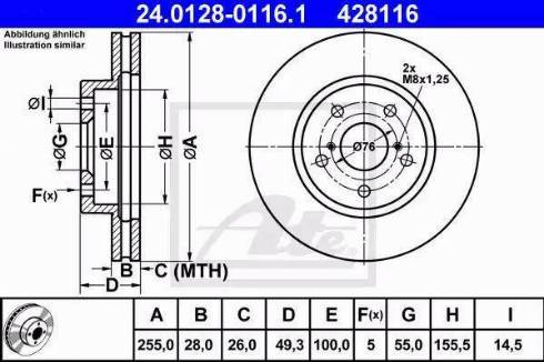 Alpha Brakes HTP-TY-015 - Əyləc Diski furqanavto.az