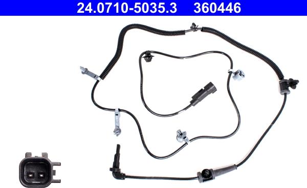 ATE 24.0710-5035.3 - Sensor, təkər sürəti furqanavto.az