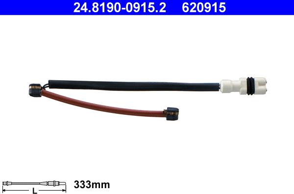 ATE 24.8190-0915.2 - Xəbərdarlıq Kontakt, əyləc padinin aşınması furqanavto.az