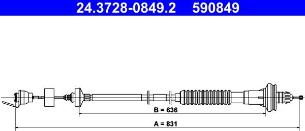 ATE 24.3728-0849.2 - Debriyaj kabeli furqanavto.az