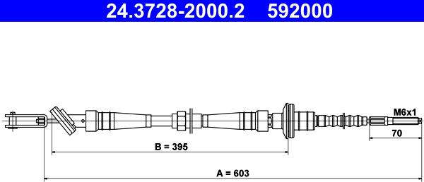 ATE 24.3728-2000.2 - Debriyaj kabeli furqanavto.az