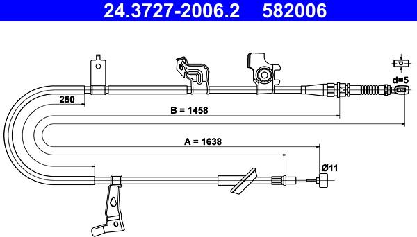 ATE 24.3727-2006.2 - Kabel, dayanacaq əyləci furqanavto.az