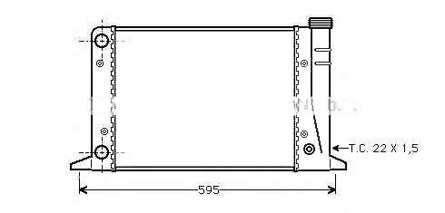 AUDI 811121253 - Radiator, mühərrikin soyudulması furqanavto.az