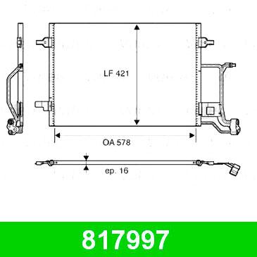 AUDI 817997 - Radiator, mühərrikin soyudulması furqanavto.az