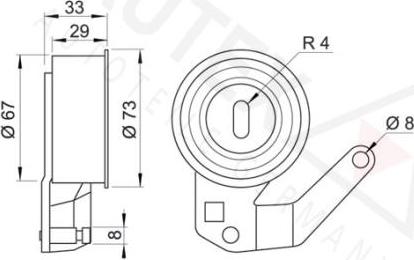 Autex 641449 - Gərginlik kasnağı, vaxt kəməri furqanavto.az