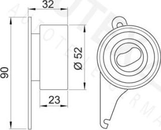 Autex 641574 - Gərginlik kasnağı, vaxt kəməri furqanavto.az