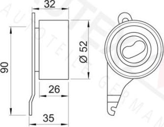 Autex 641575 - Gərginlik kasnağı, vaxt kəməri furqanavto.az