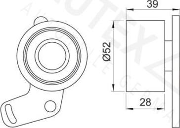 Autex 641666 - Gərginlik kasnağı, vaxt kəməri furqanavto.az