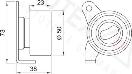 Autex 641812 - Gərginlik kasnağı, vaxt kəməri furqanavto.az