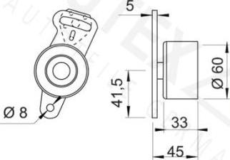 Autex 641314 - Gərginlik kasnağı, vaxt kəməri furqanavto.az