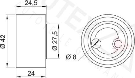 Autex 641239 - Gərginlik kasnağı, vaxt kəməri furqanavto.az