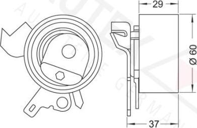 Autex 642077 - Gərginlik kasnağı, vaxt kəməri furqanavto.az