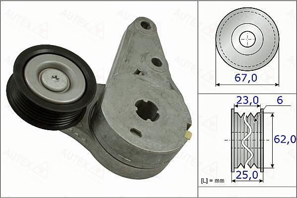 Autex 654908 - Kəmər Dartıcı, v-yivli kəmər www.furqanavto.az