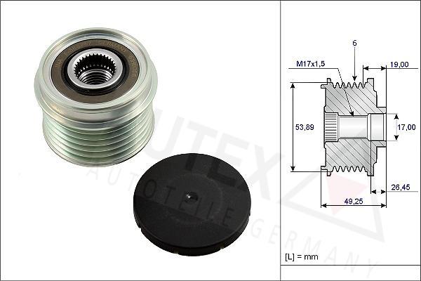 Autex 654818 - Kasnak, alternator, sərbəst dönərli mufta furqanavto.az