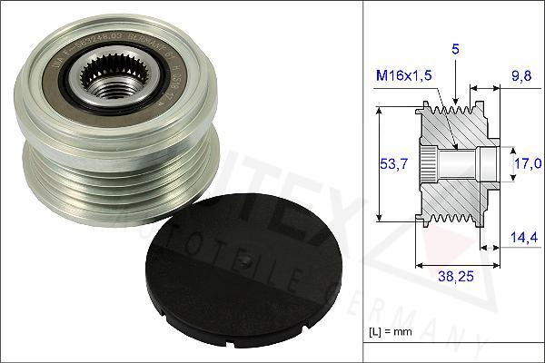 Autex 654870 - Kasnak, alternator, sərbəst dönərli mufta furqanavto.az