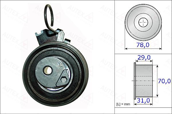 Autex 654871 - Gərginlik kasnağı, vaxt kəməri www.furqanavto.az