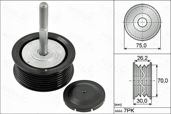 Autex 655143 - Yönləndirmə / Bələdçi Kasnağı, v-yivli kəmər furqanavto.az