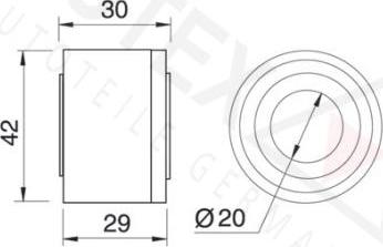 Autex 651689 - Buş, gərginlik kasnağı qolu furqanavto.az