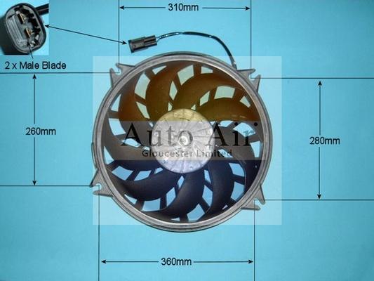 Auto Air Gloucester 05-1125 - Elektrik mühərriki, radiator ventilyatoru furqanavto.az