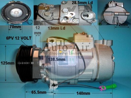 Auto Air Gloucester 14-9692P - Kompressor, kondisioner furqanavto.az